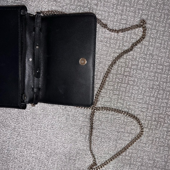 KATE SPADE small black bag with gold chain - Picture 10 of 11